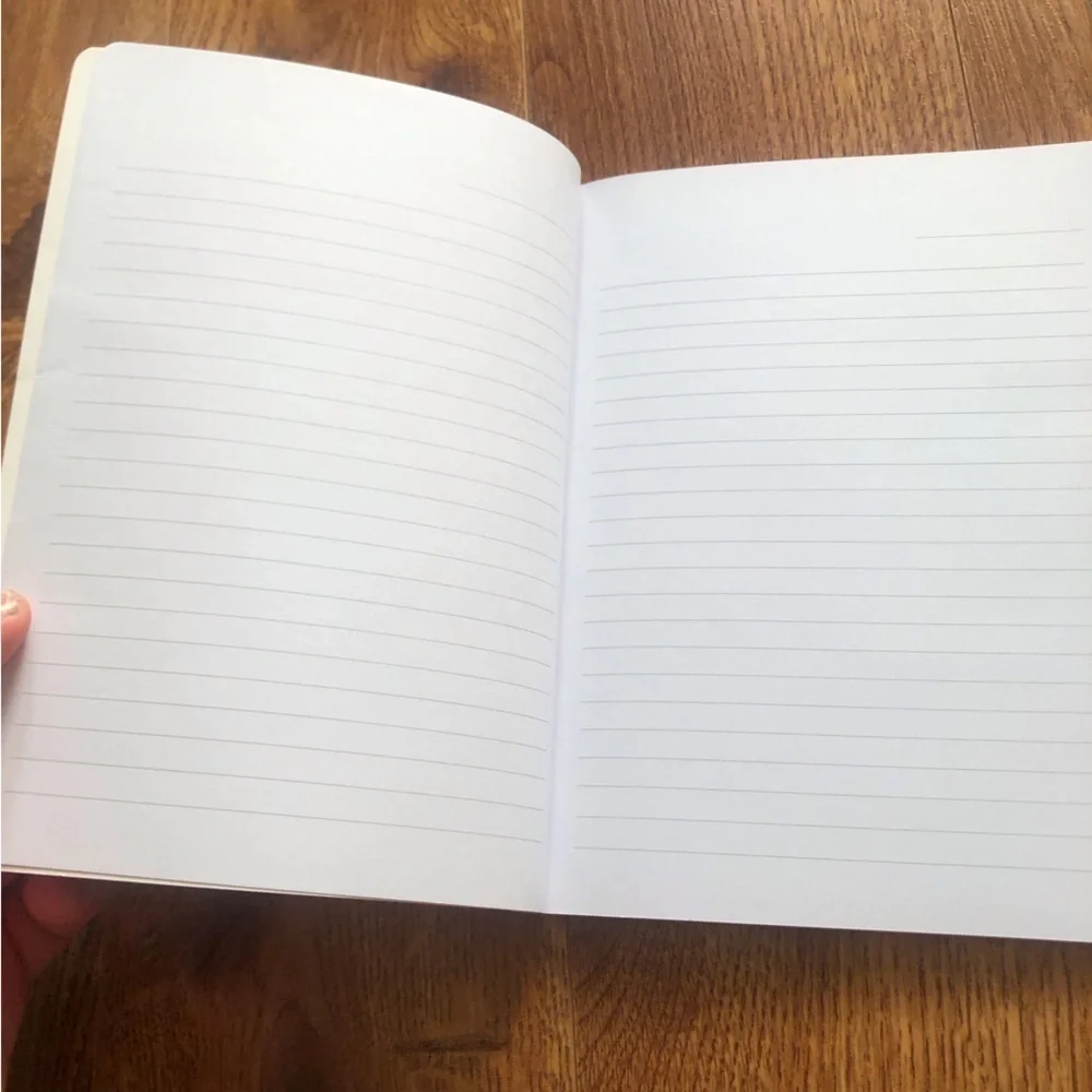 Floral lined notebook